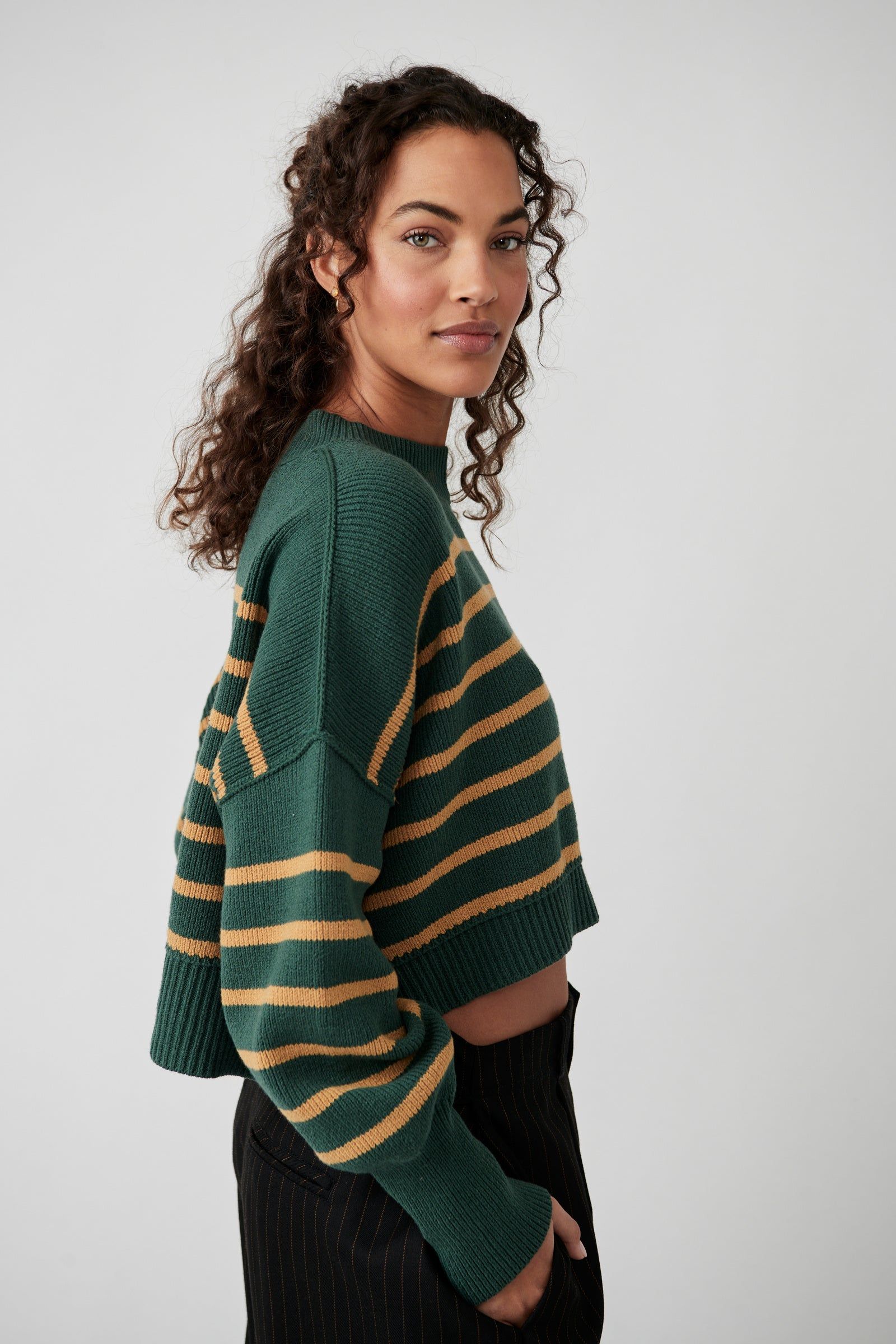 Stripe Easy Street Crop Pullover sold by Plenty product image thumbnail 2