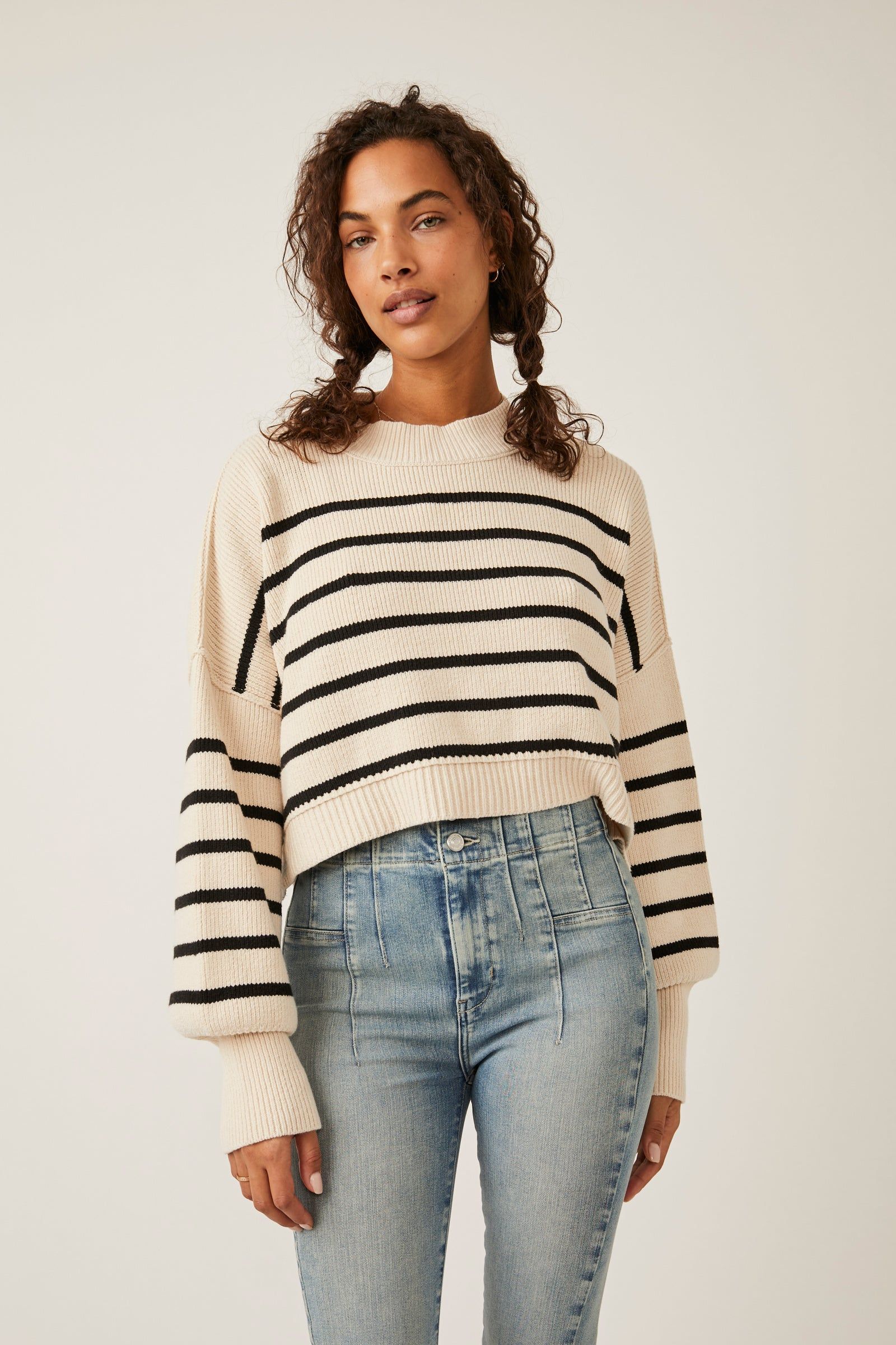 Stripe Easy Street Crop Pullover sold by Plenty product image thumbnail 5