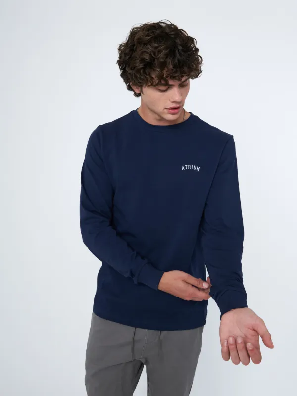Classic Cotton Jersey Long Sleeve Curve Logo Tee sold by Plenty