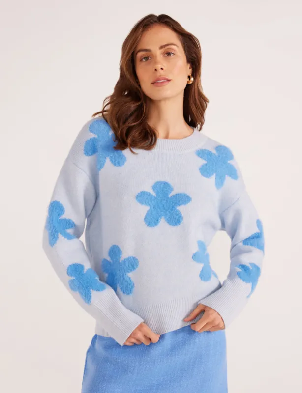 Daisy Fluffy Knit Sweater sold by Plenty