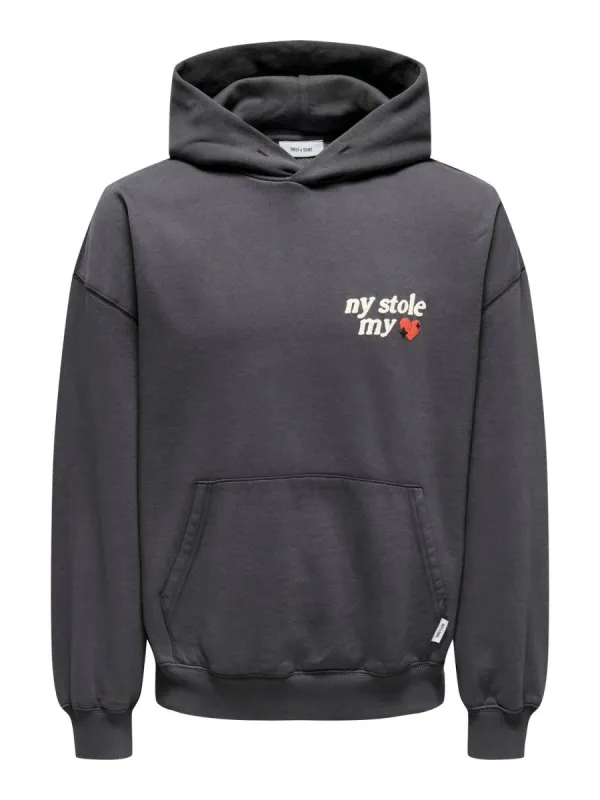 Raiden Relax Washed Hoodie made by ONLY & SONS