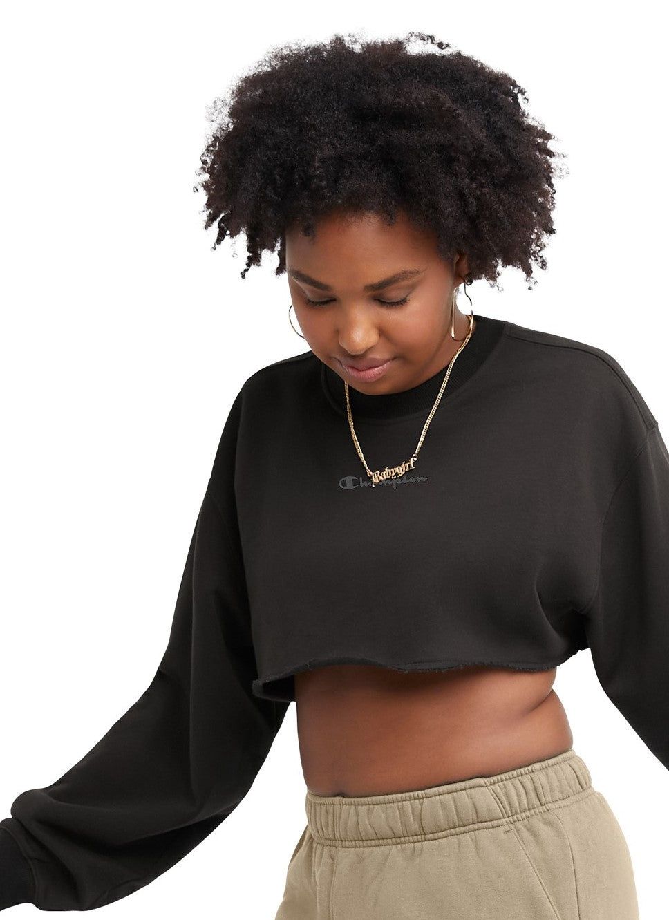 Classic Fleece Super Crop Crew sold by Plenty product image thumbnail 3