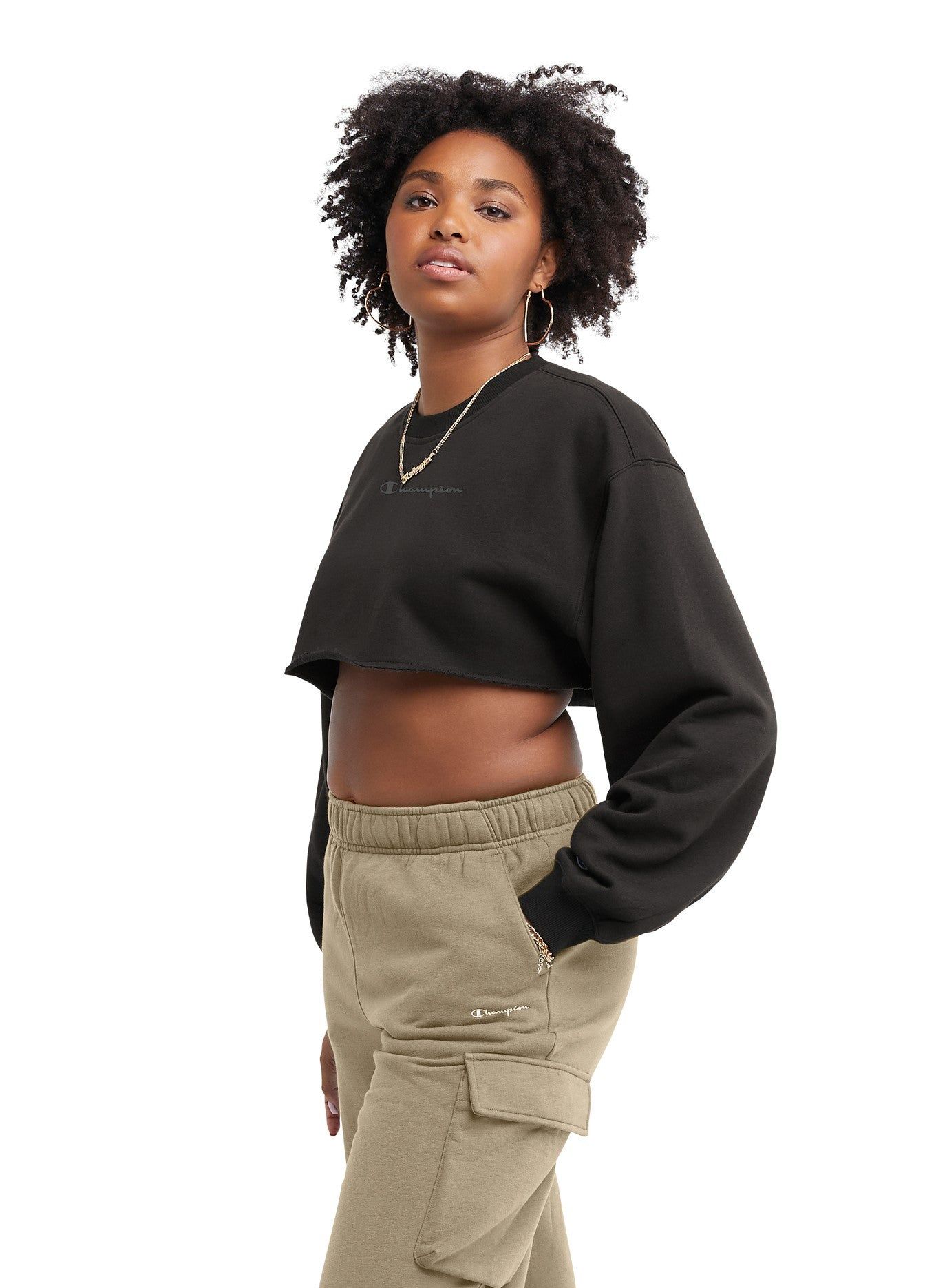 Classic Fleece Super Crop Crew sold by Plenty product image thumbnail 2