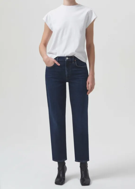 Kye Mid Rise Straight Crop Jean sold by Plenty