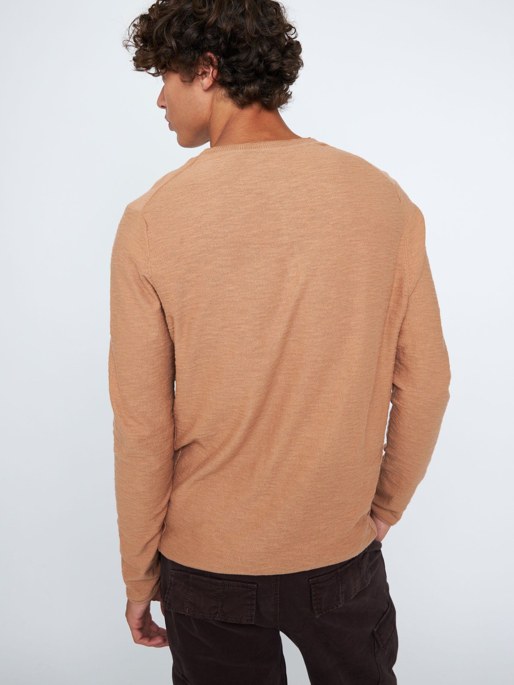 Slub Sweater Knit Henley sold by Plenty product image thumbnail 4
