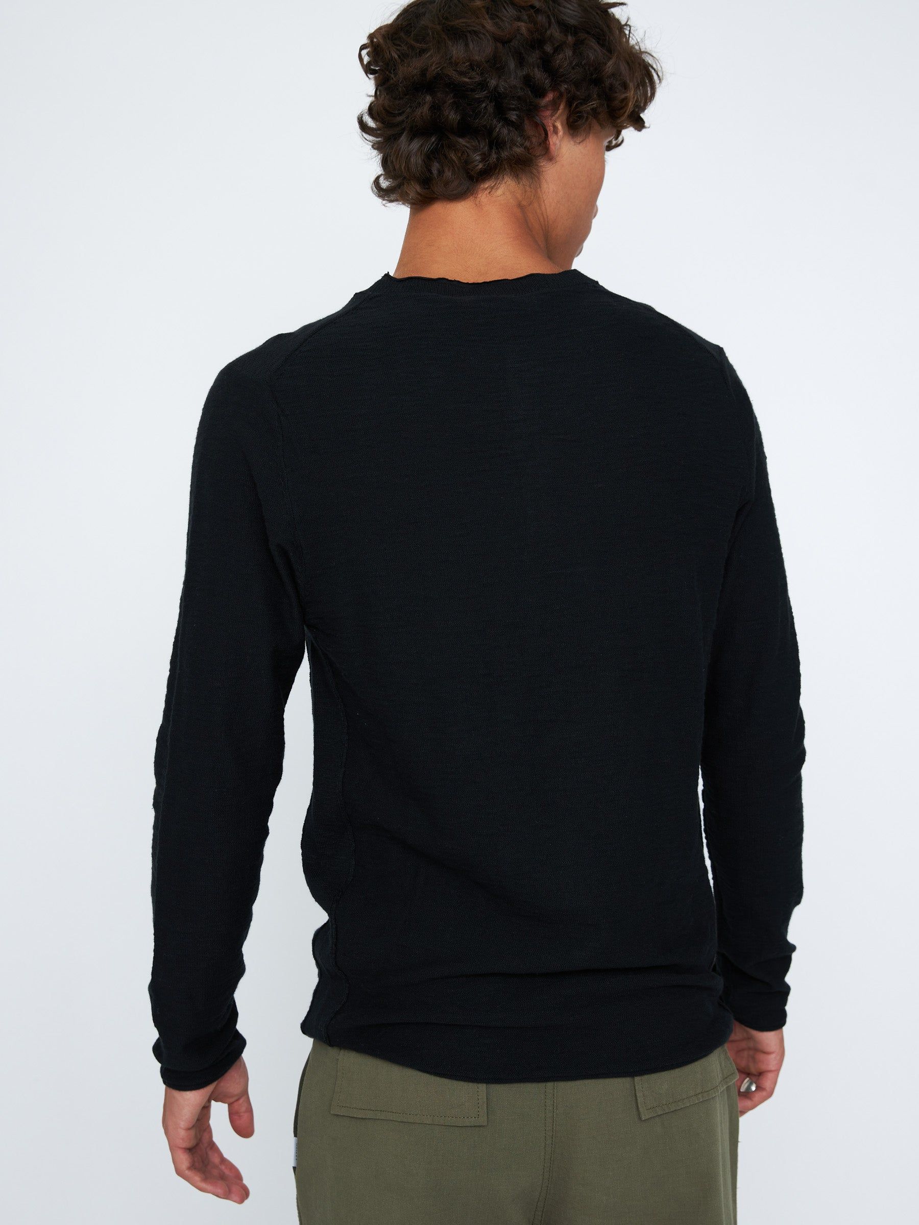 Slub Sweater Knit Henley sold by Plenty product image thumbnail 2