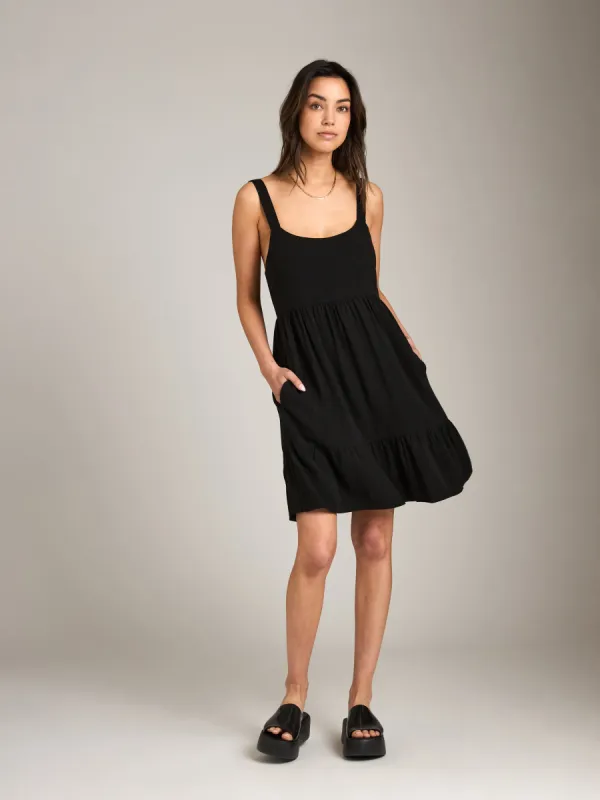Solara Tier Mini Dress sold by Plenty