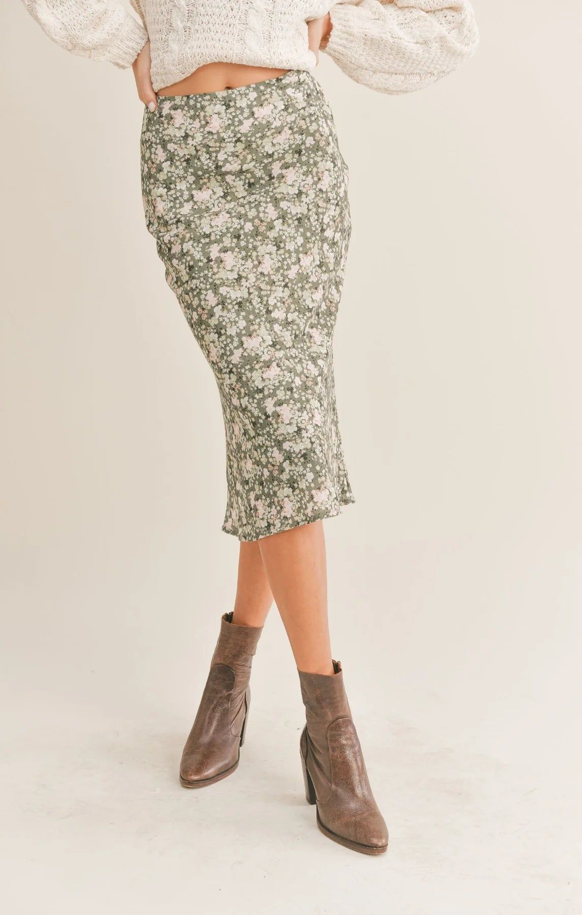 Sweet Escape Midi Skirt sold by Plenty