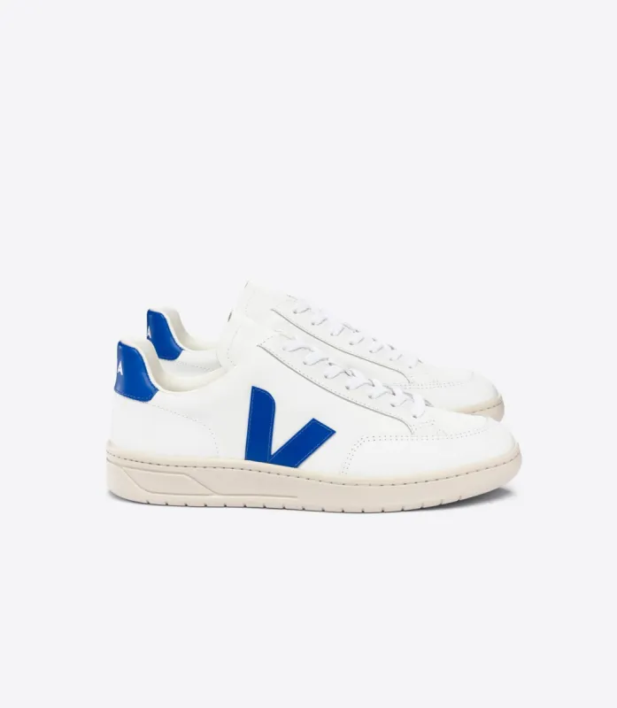 V12 Leather Sneaker - Peros Blue made by Plenty
