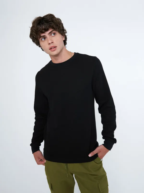 Crewneck Long Sleeve T-Shirt sold by Plenty