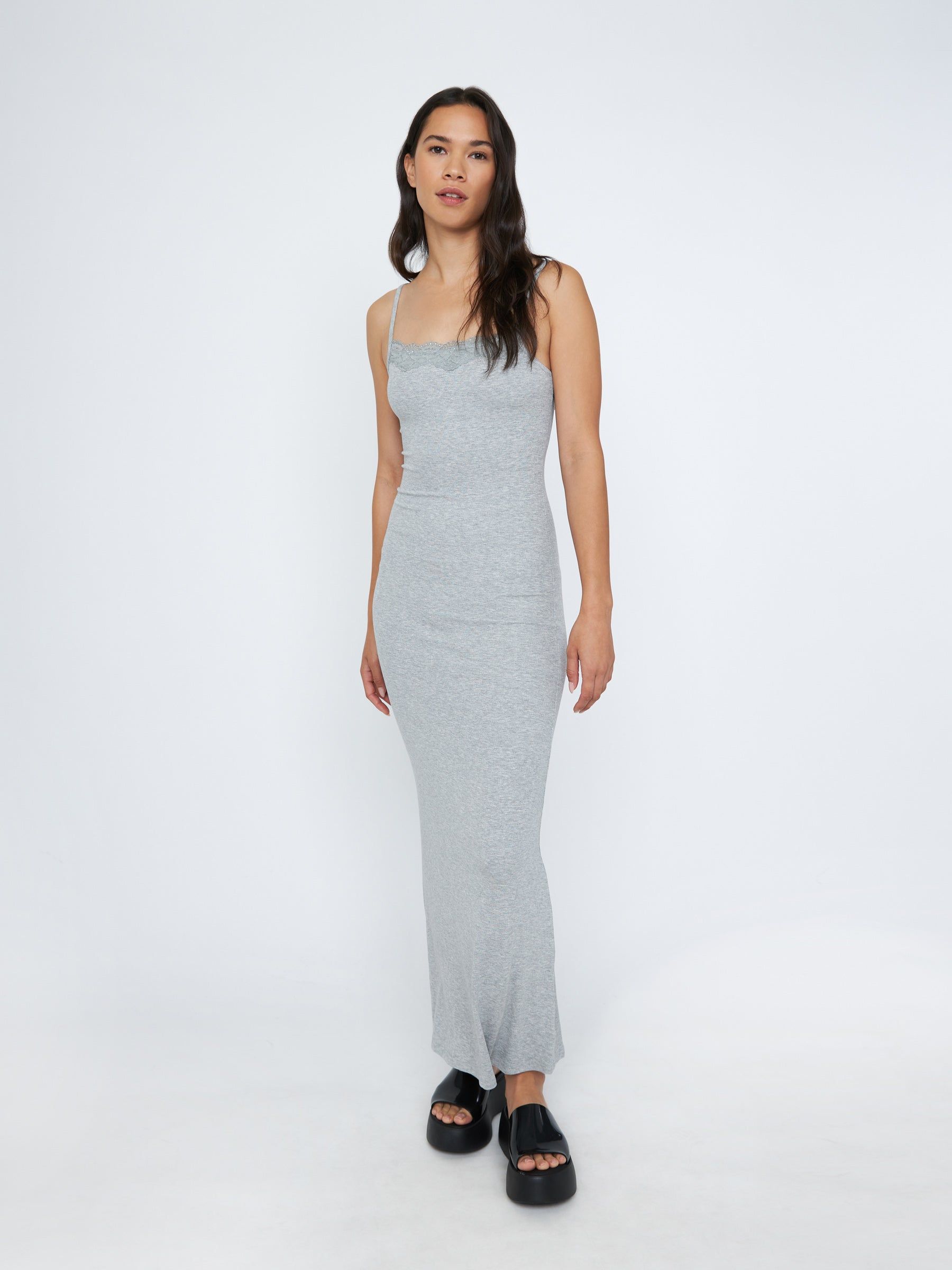 Lace Trim Maxi Dress sold by Plenty