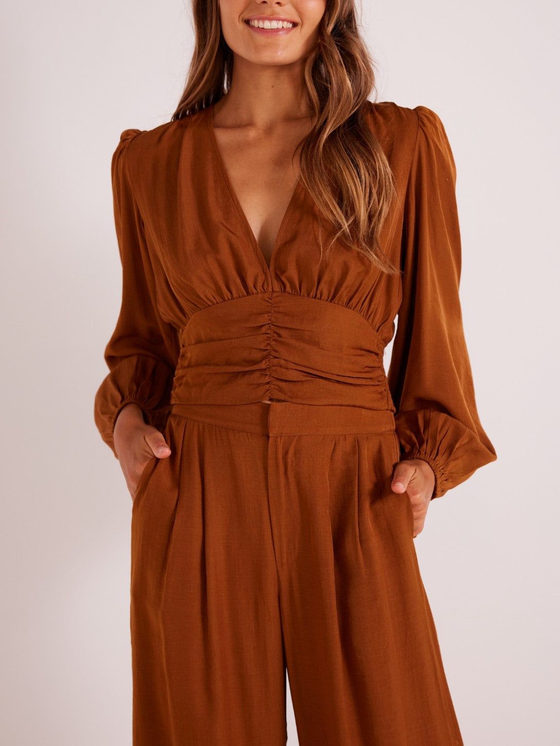 Eva Ruching Blouse sold by Plenty