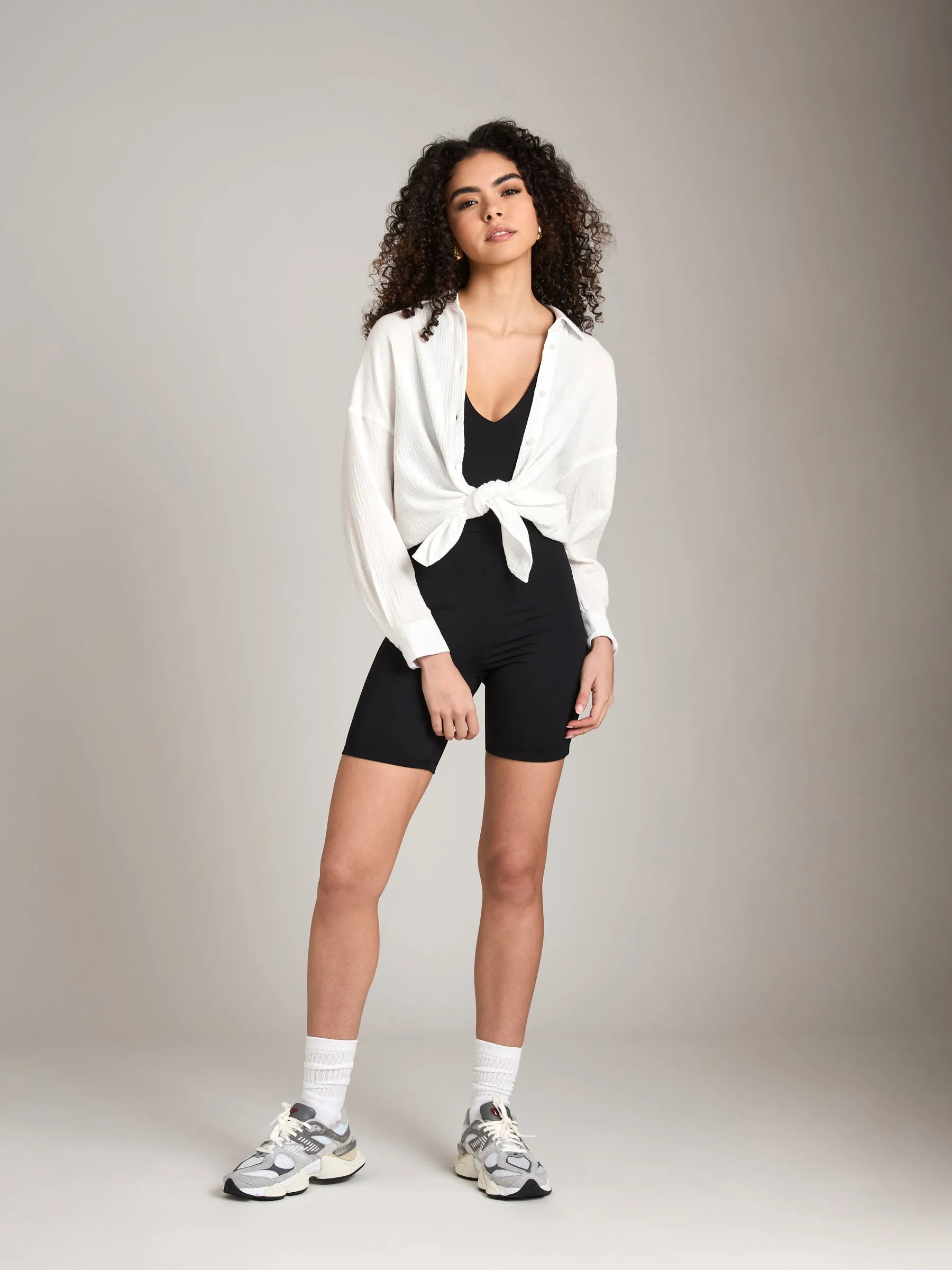 Valentina V-Neck Unitard sold by Plenty