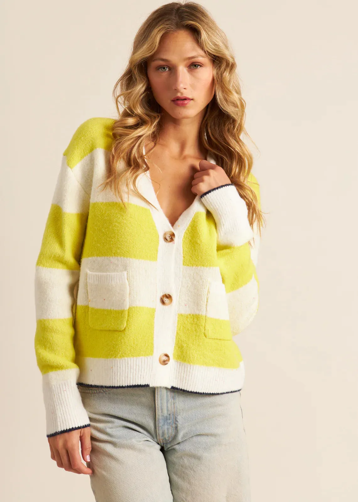 Sonny Stripe Cardi sold by Plenty