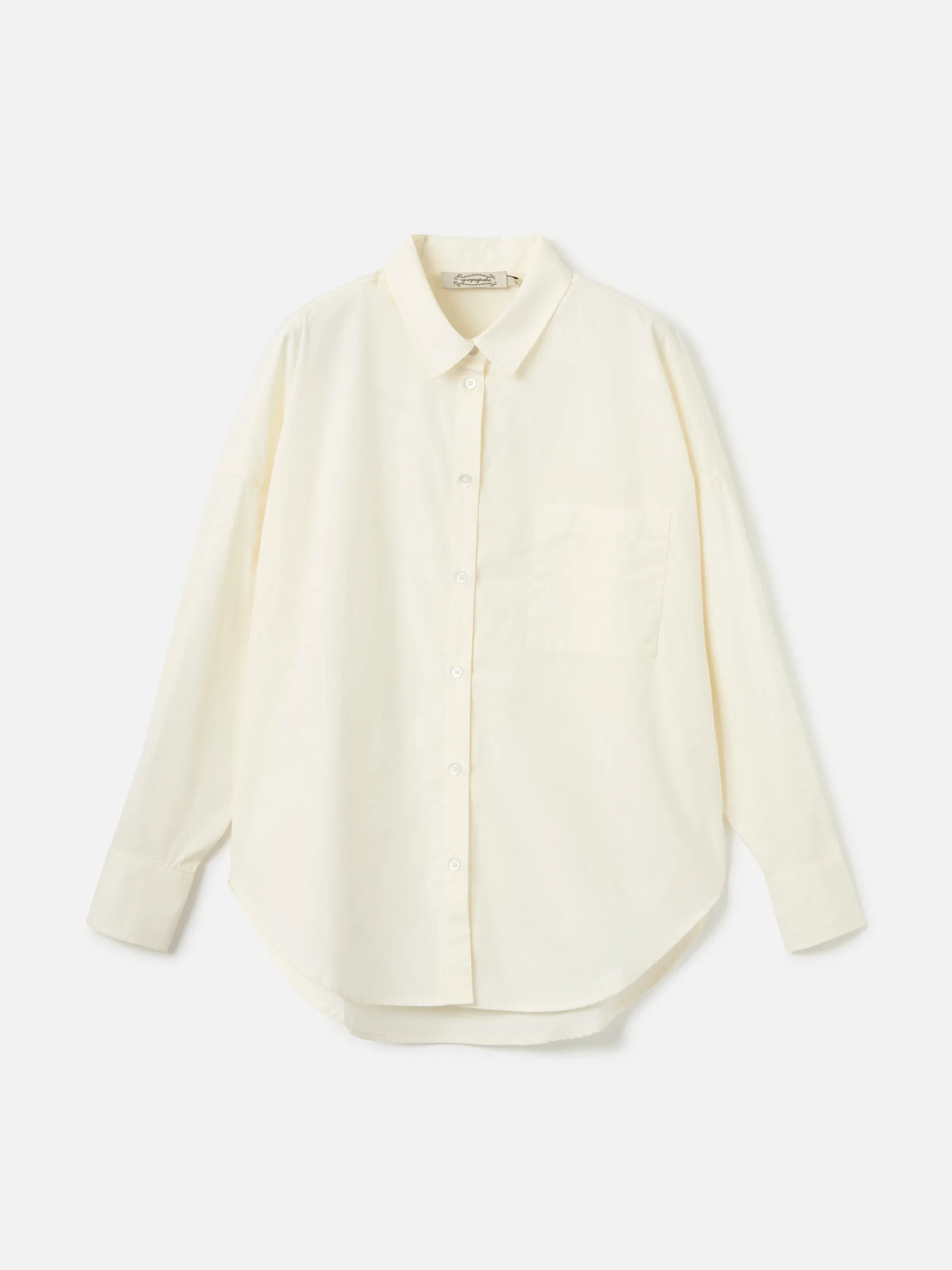 Solid Sandy Oversized Button Shirt sold by Plenty