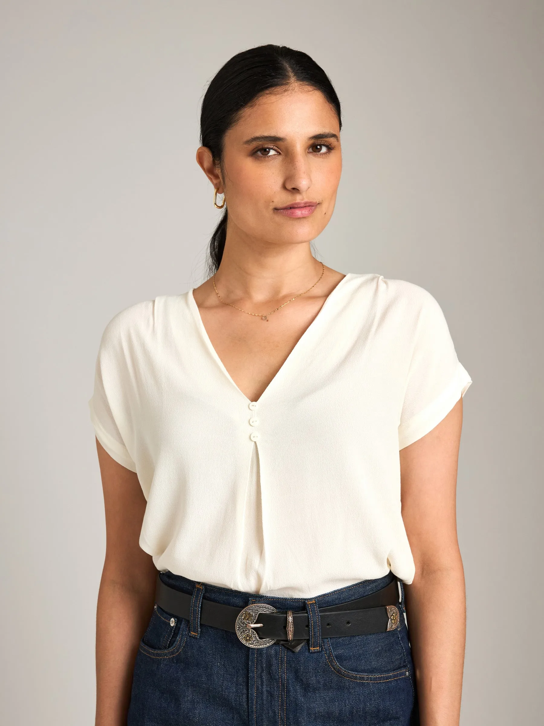 Ana Short Sleeve Blouse sold by Plenty product image thumbnail 2