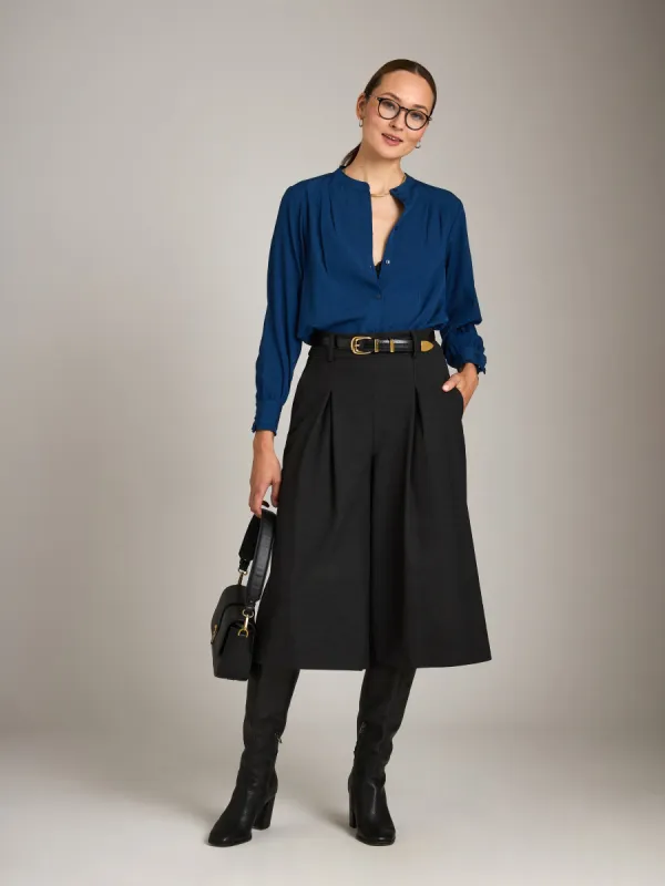 Thena Lettuce Hem Blouse sold by Plenty