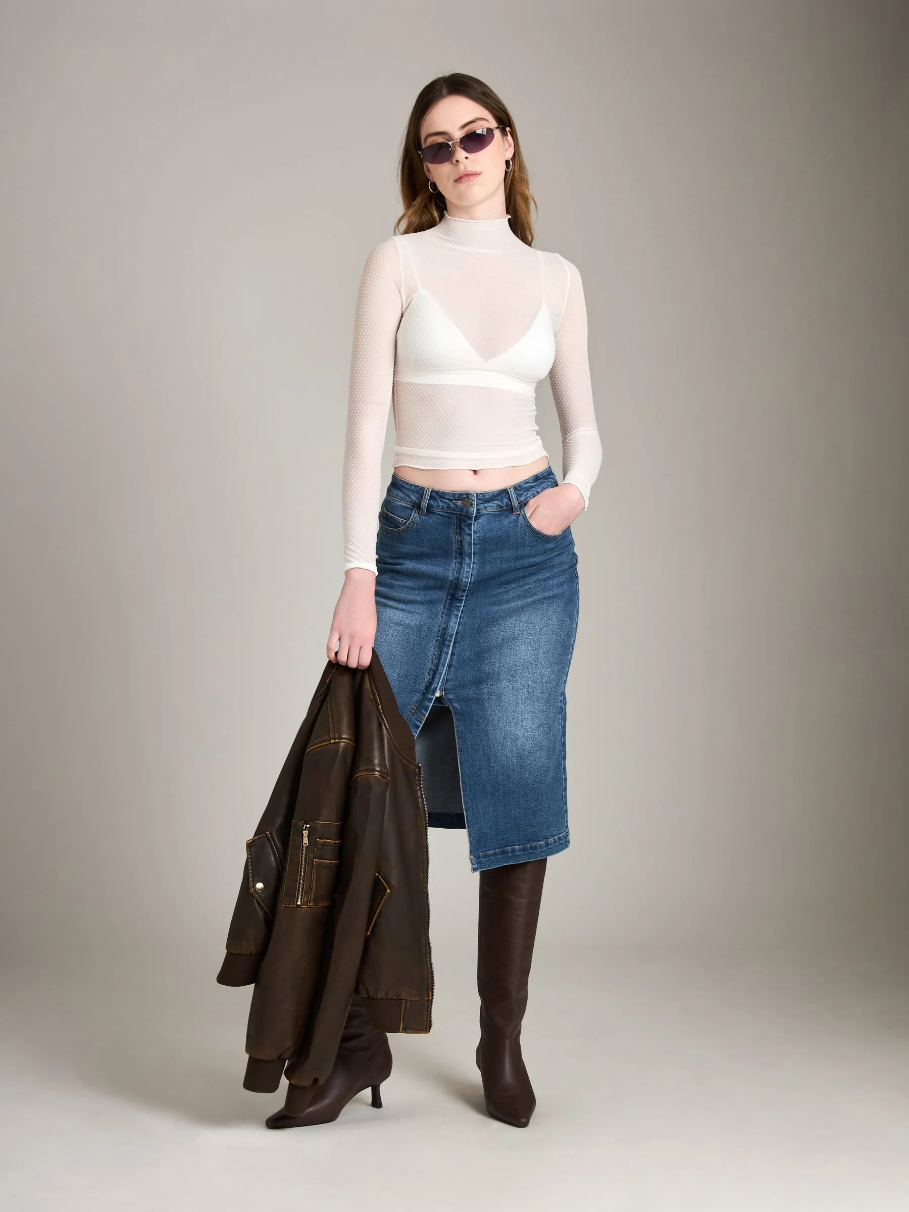 Charlita Mock Neck Top sold by Plenty product image thumbnail 2