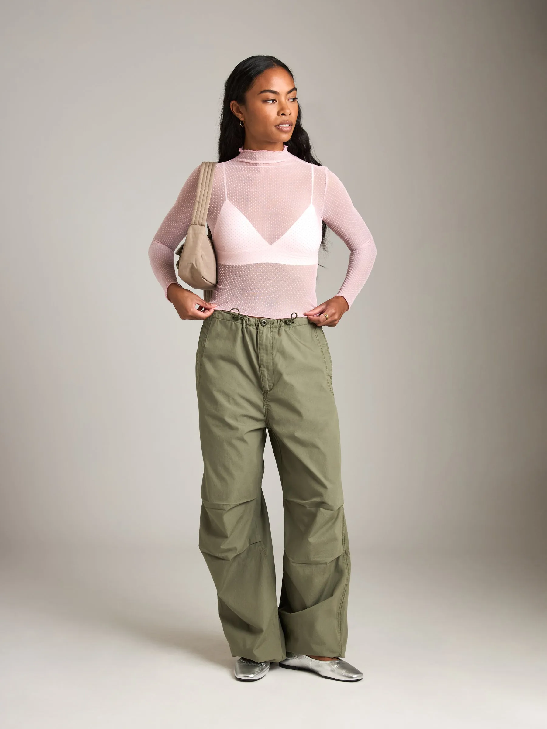 Charlita Mock Neck Top sold by Plenty