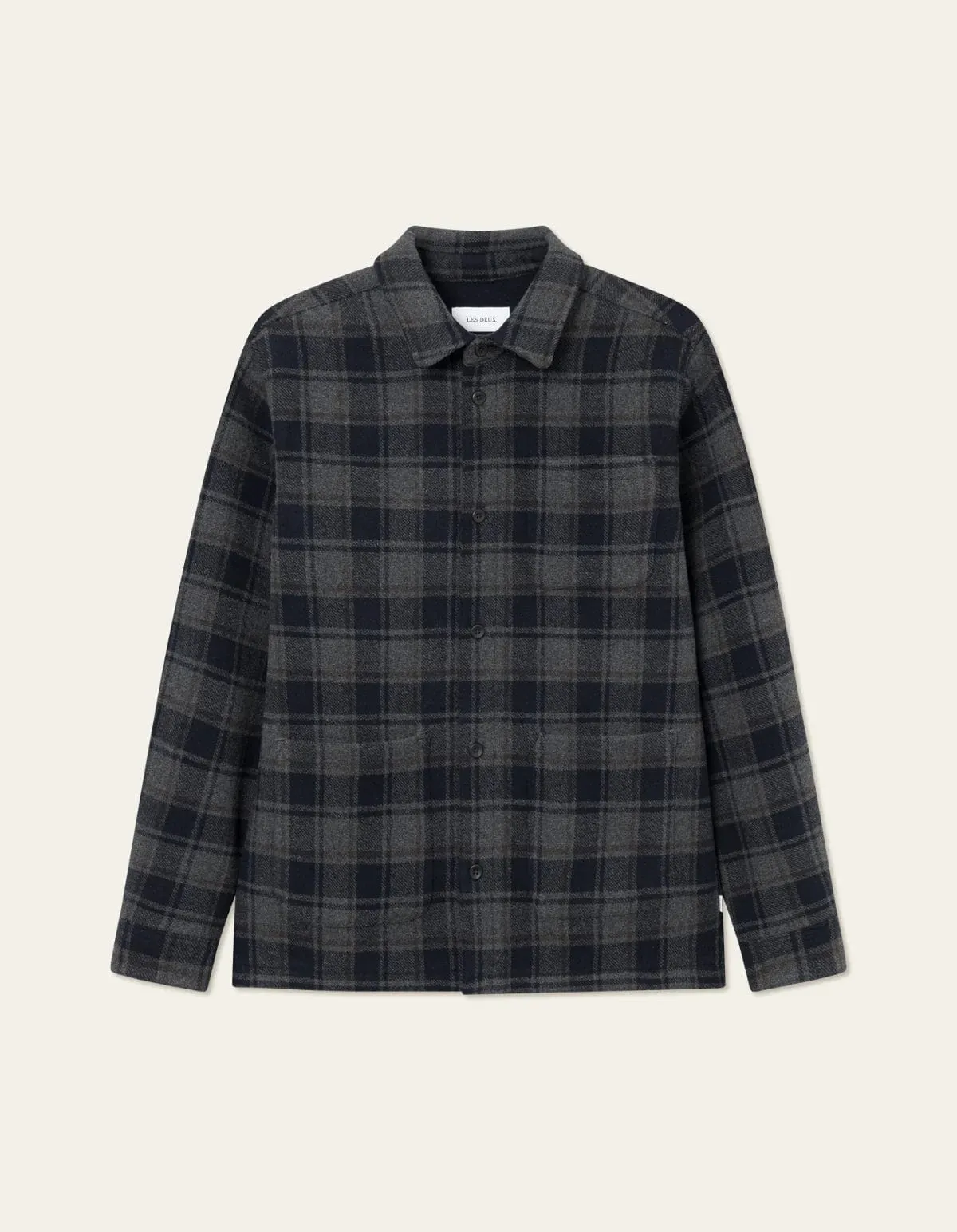 Jason Check Wool Overshirt 2.0 sold by Plenty
