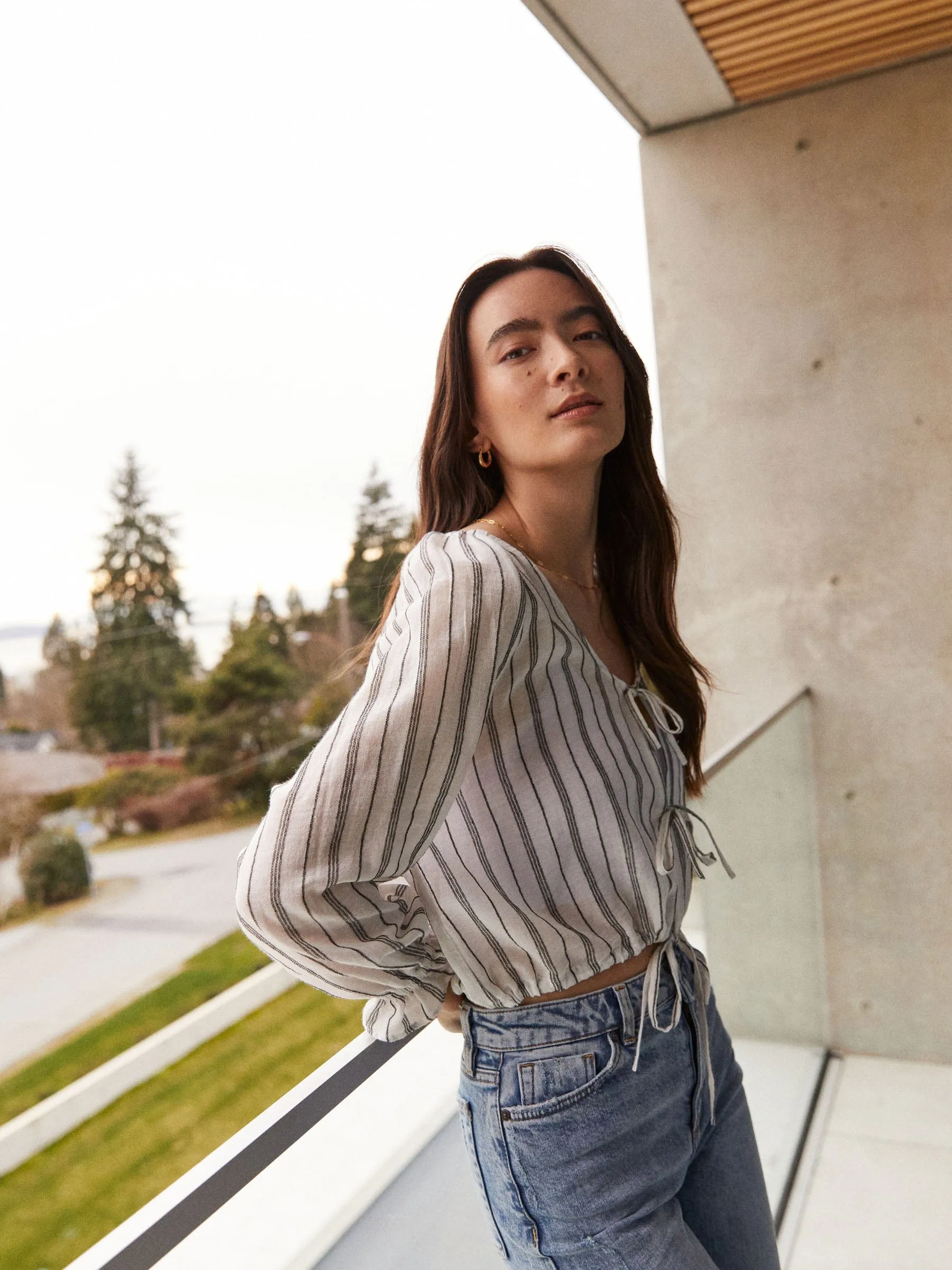 Arianna Tie Blouse sold by Plenty product image thumbnail 5