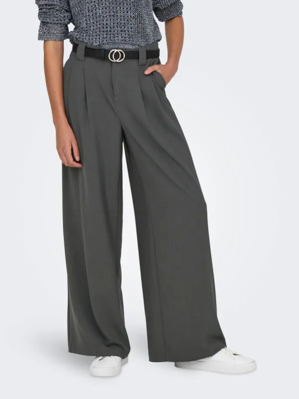 Svea Melange Wide Leg Pant made by Only