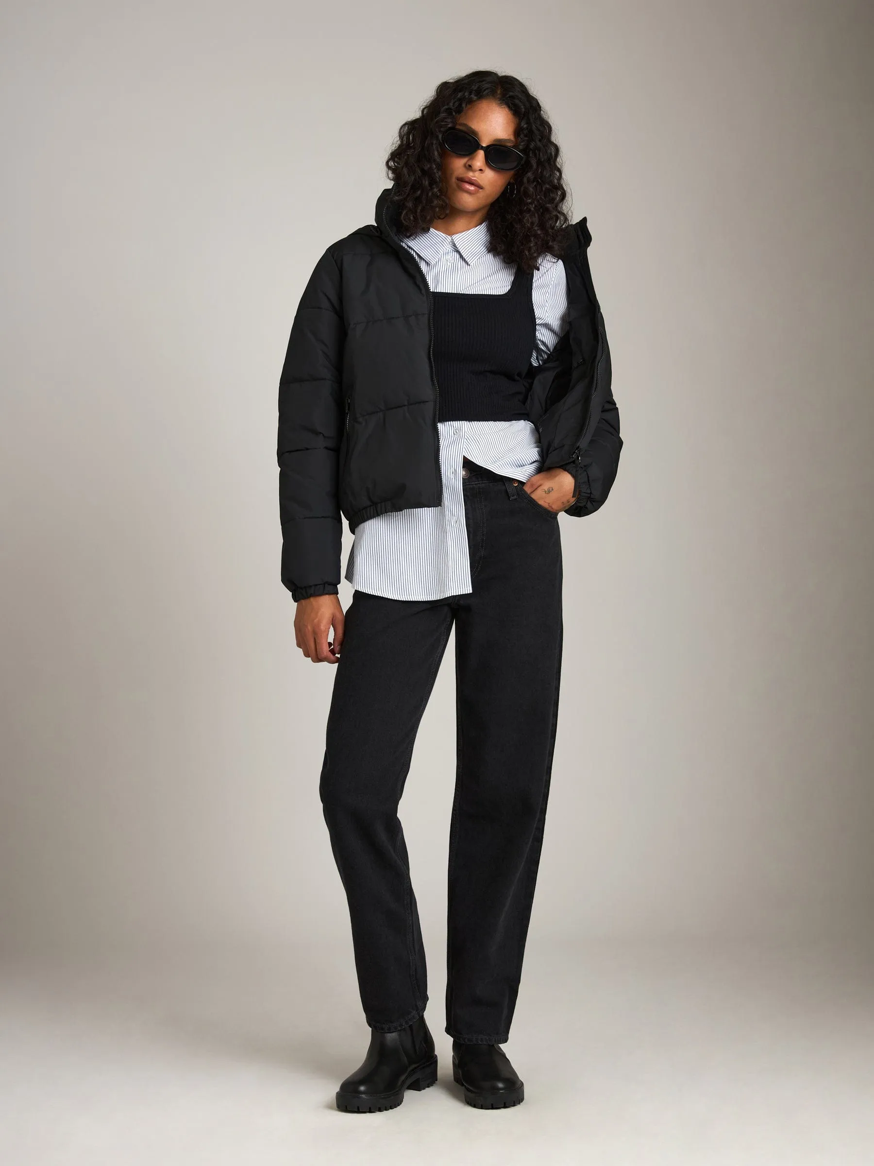 Quilted Puffer Jessie Short Jacket sold by Plenty