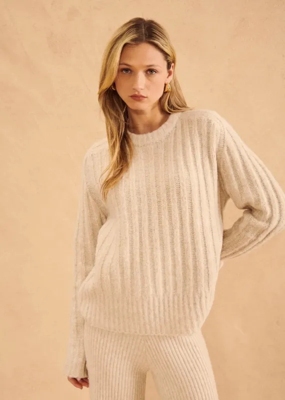 Elias Ribbed Pullover sold by Plenty