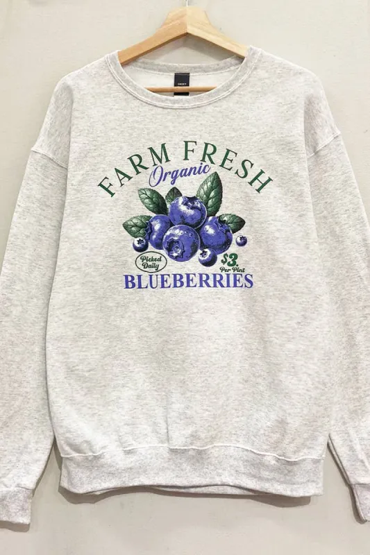 Farm Fresh Blueberries Sweatshirt sold by Plenty