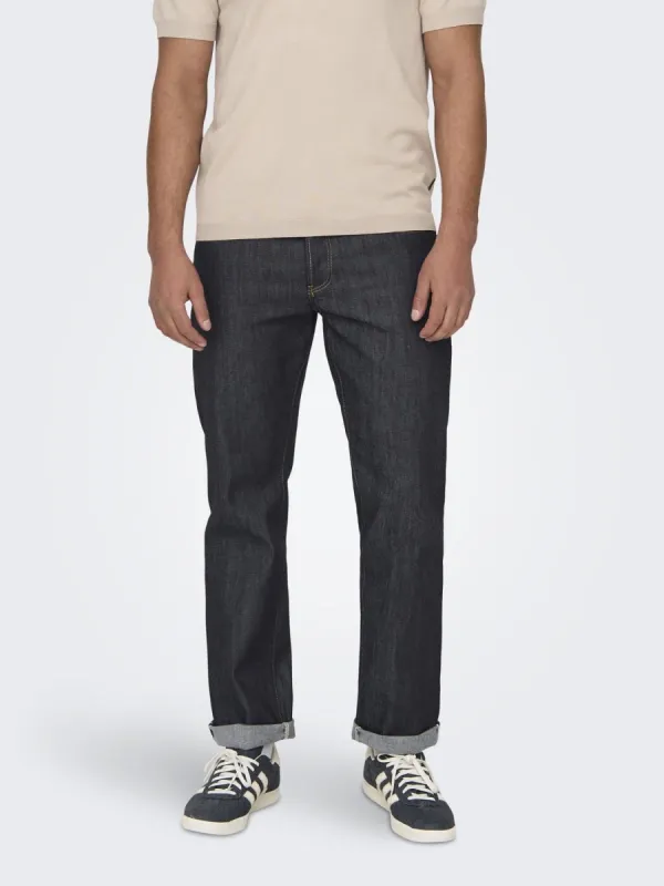 Edge Sepia Blue Selvedge Denim sold by Plenty