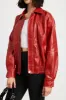 Vintage Effect Vegan Leather Bomber sold by Plenty