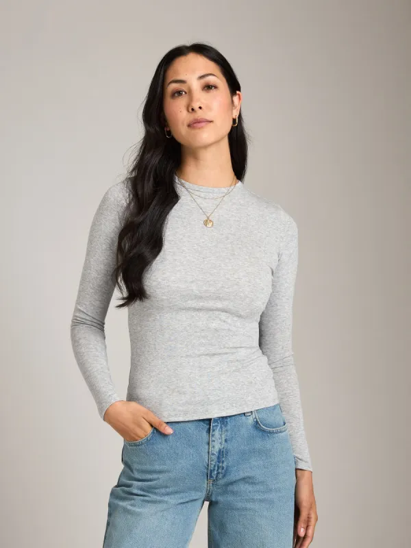 Beaty Crewneck Long Sleeve Top made by Plenty