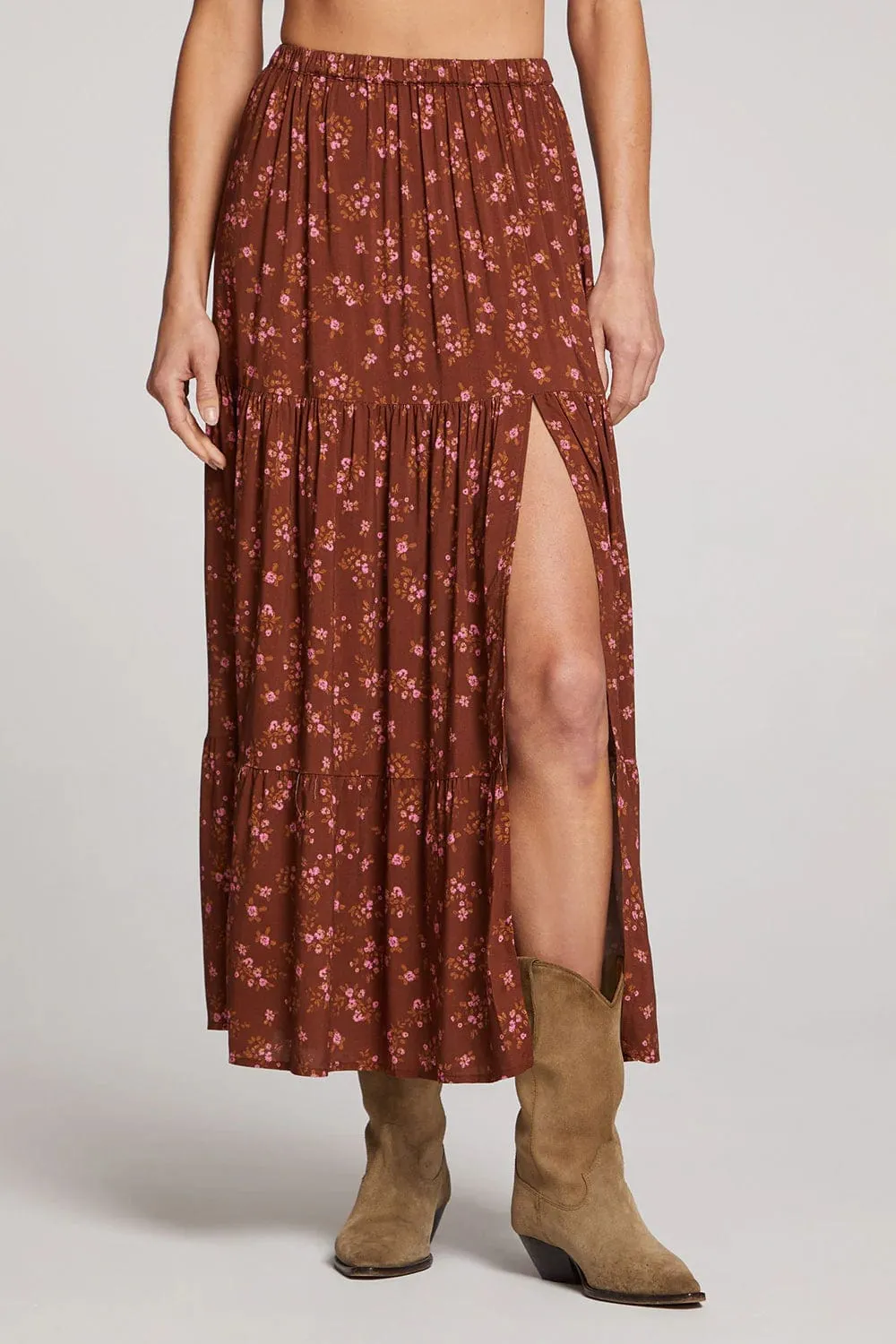 Carli Floral Skirt With Slit sold by Plenty product image thumbnail 2