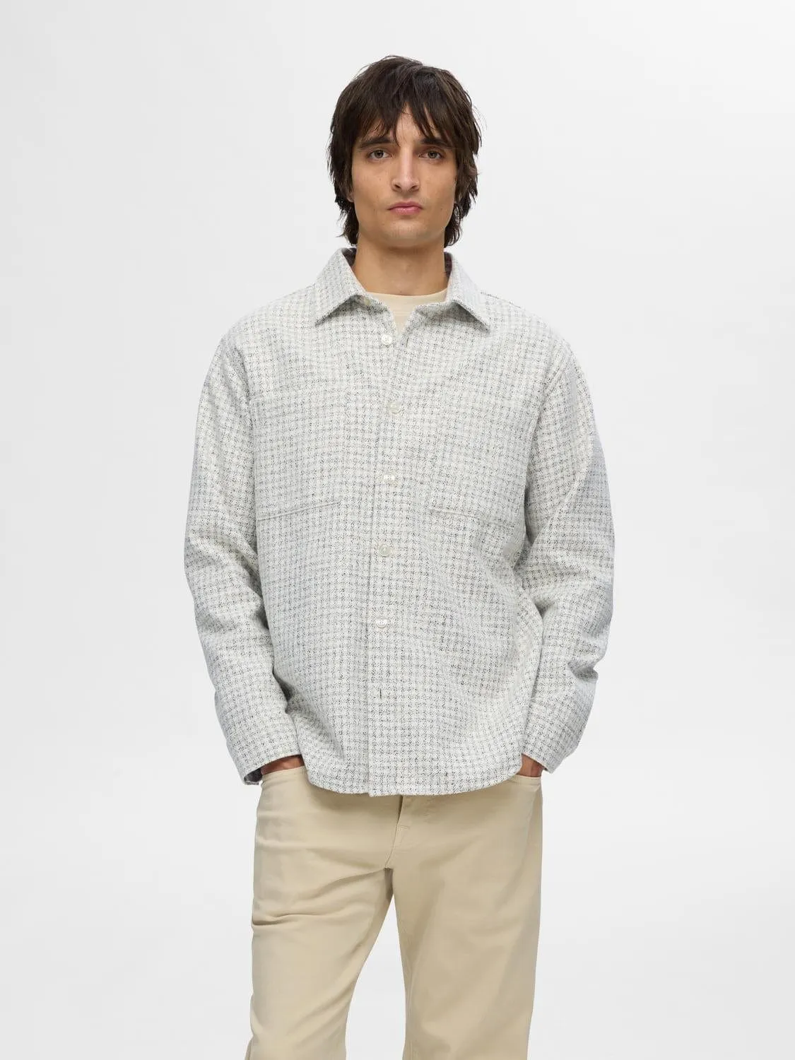 Boucle Check Overshirt sold by Plenty product image thumbnail 2
