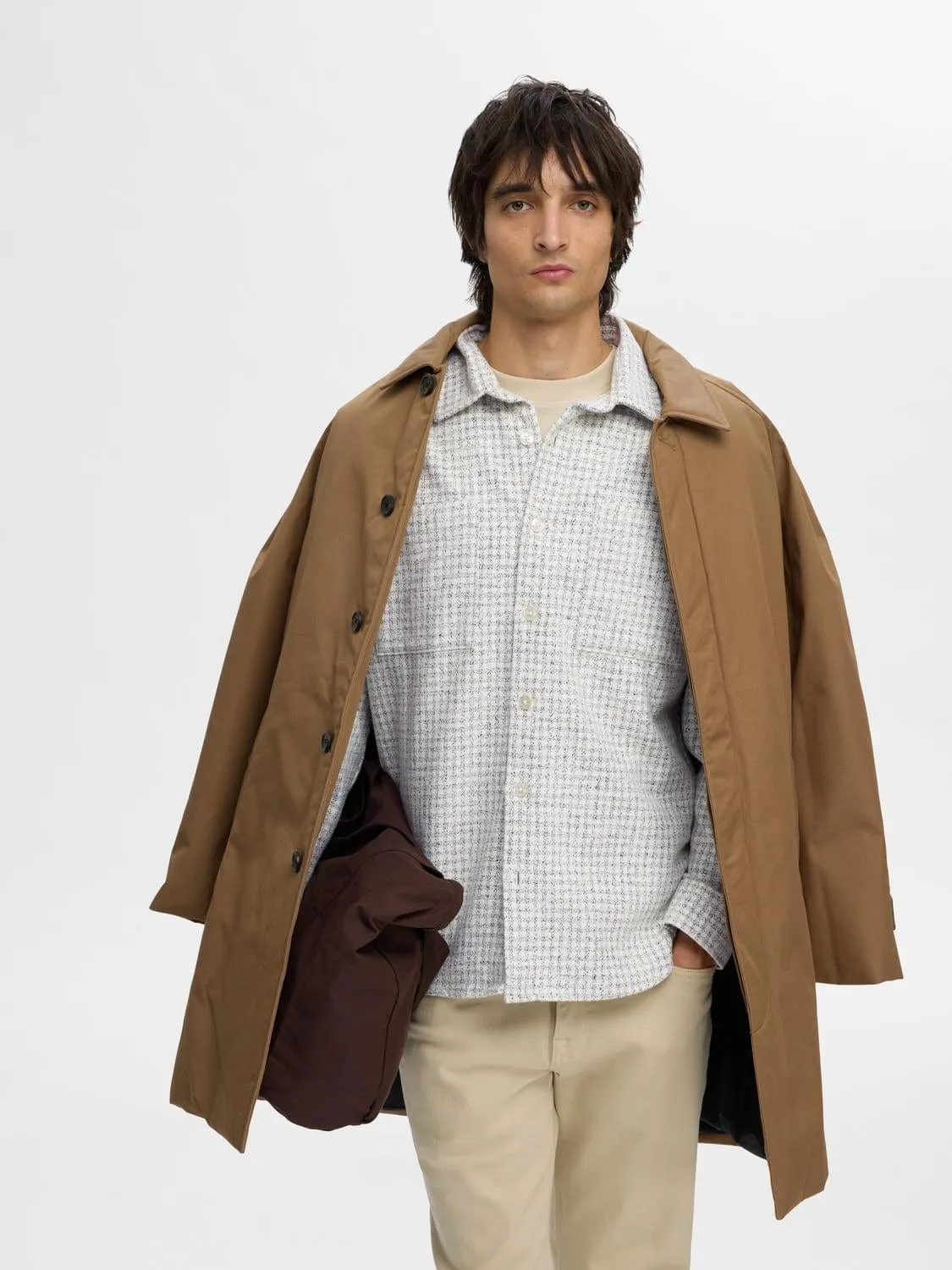 Boucle Check Overshirt sold by Plenty product image thumbnail 5