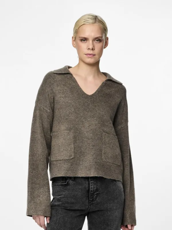 Nuna V Neck Polo Knit sold by Plenty
