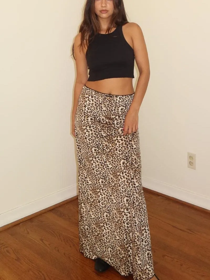 Leopard Maxi Skirt sold by Plenty