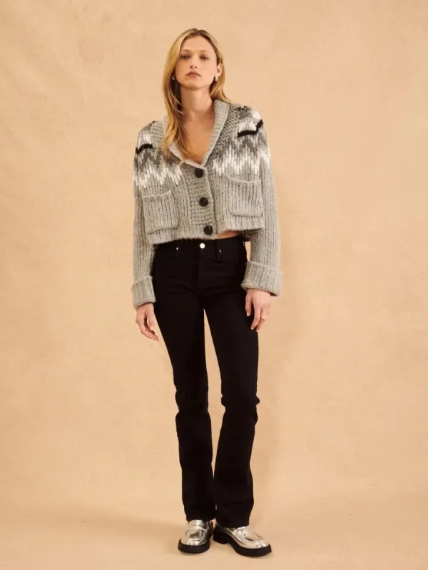 Brady Crop Fairisle Cardigan sold by Plenty