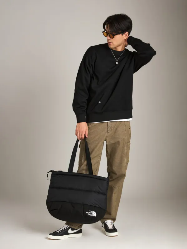 Reverse Weave Crewneck Pullover W/Script sold by Plenty