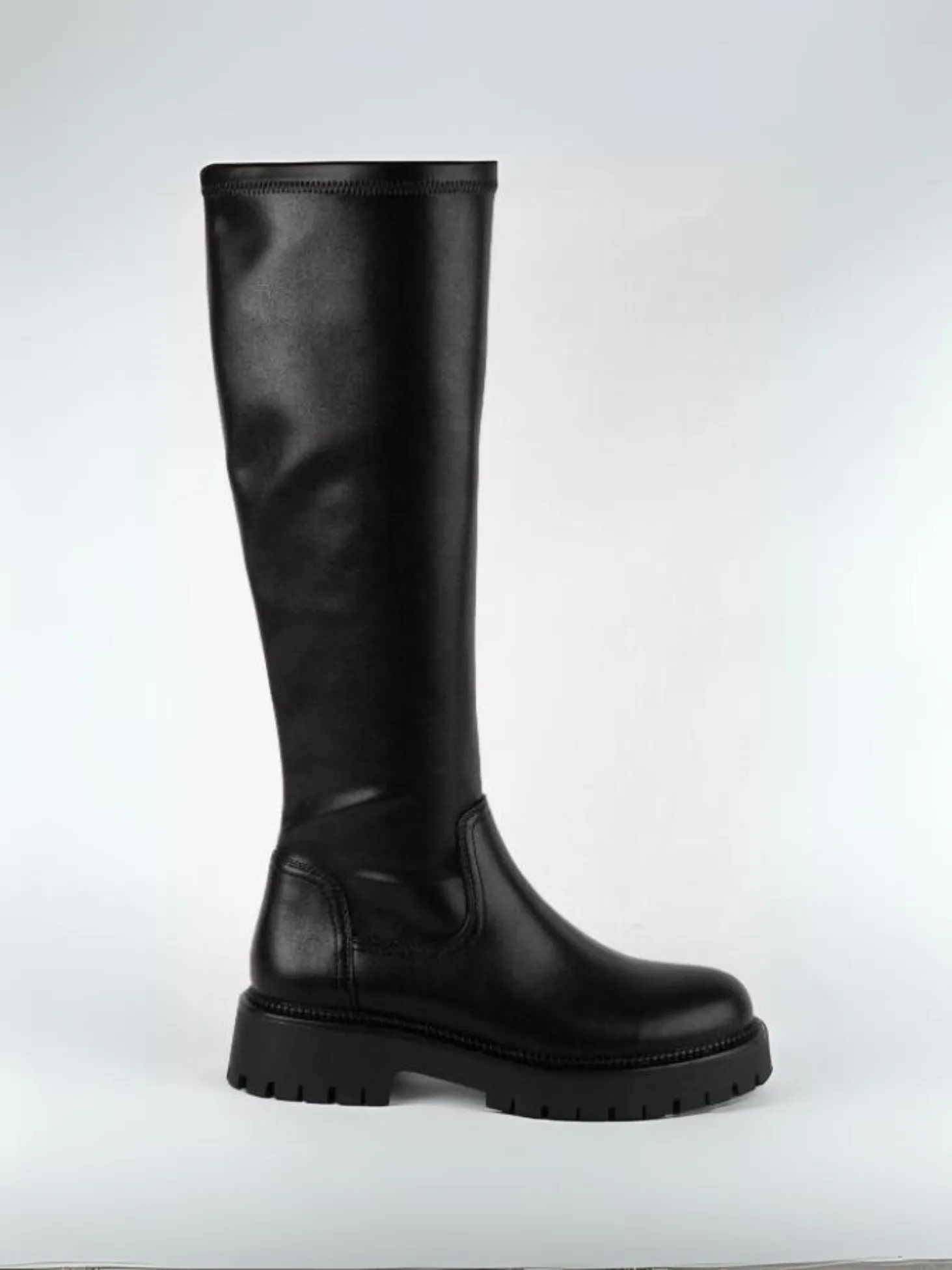 Beauty Tall Boot With Lug Sole sold by Plenty