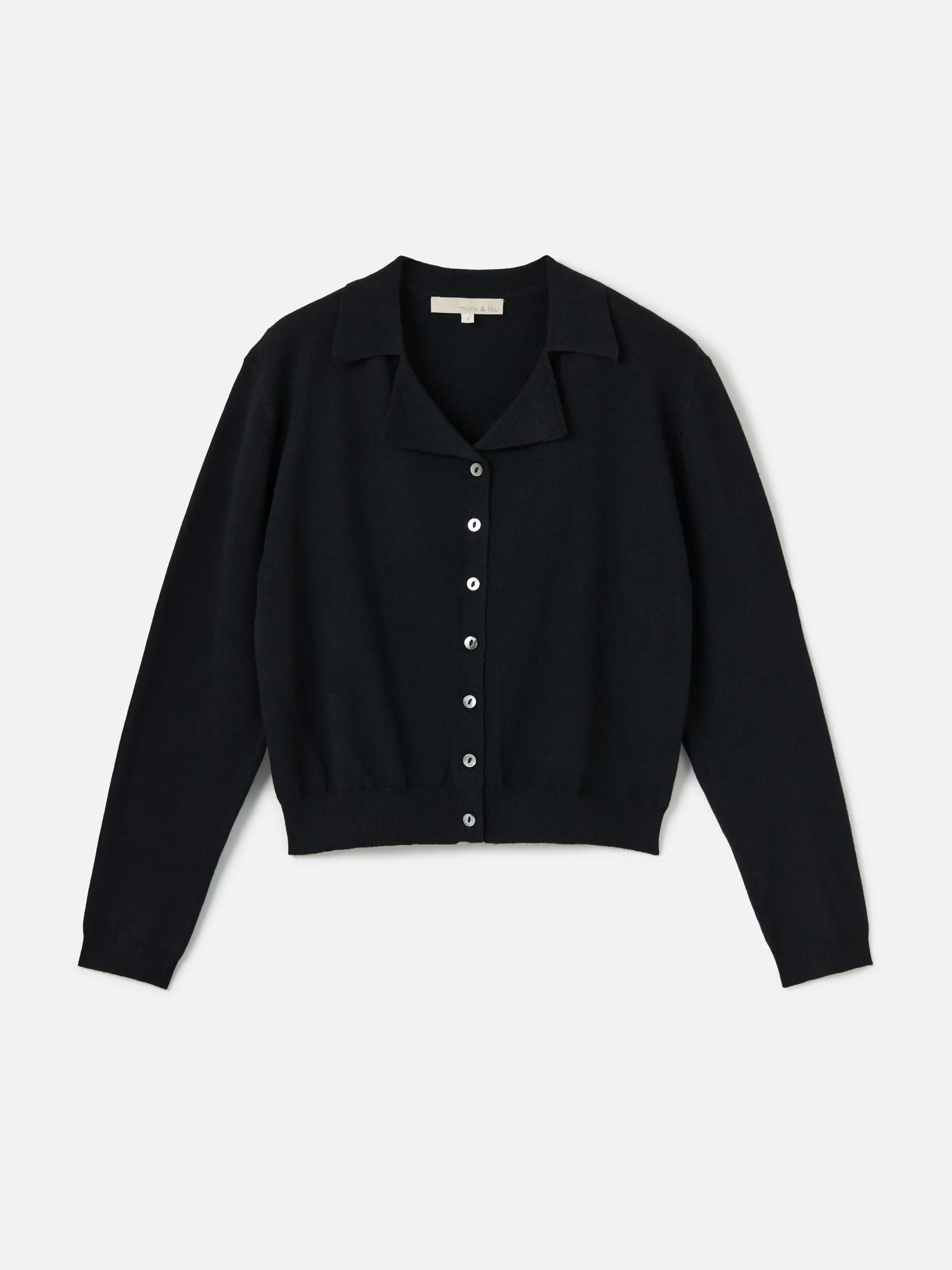 Merino Blend Paige Polo Cardigan sold by Plenty product image thumbnail 4