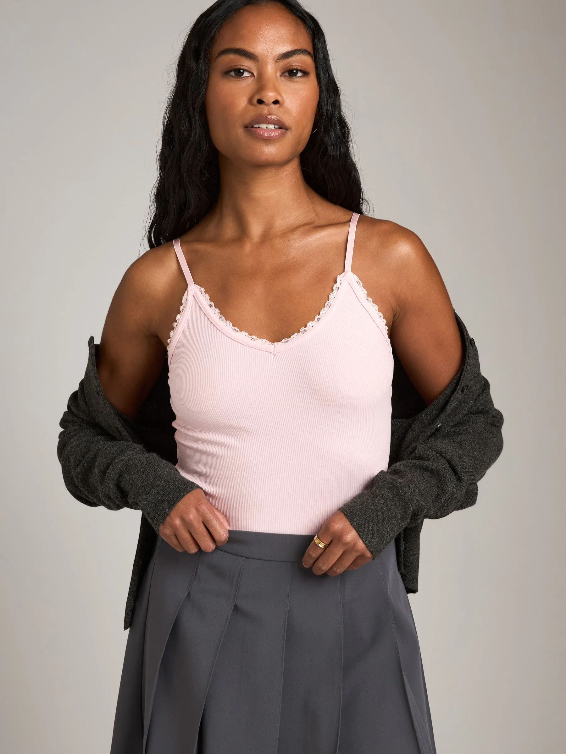 Jojo Lace Trim Tank sold by Plenty product image thumbnail 3