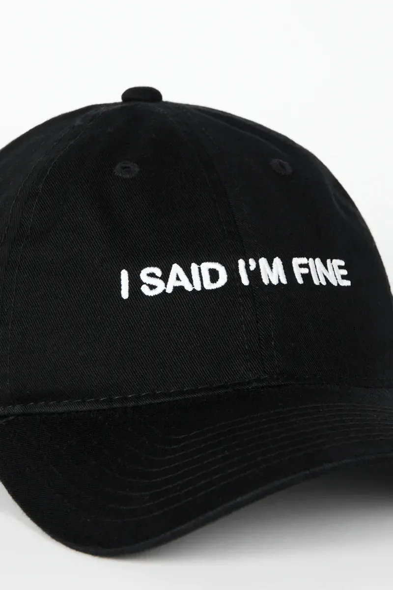 I'm Fine Dad Cap sold by Plenty product image thumbnail 2