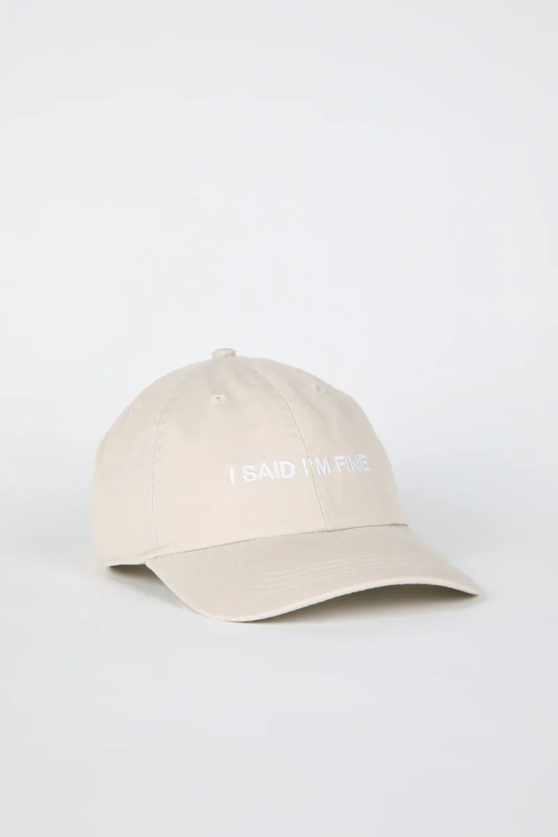 I'm Fine Dad Cap sold by Plenty product image thumbnail 4