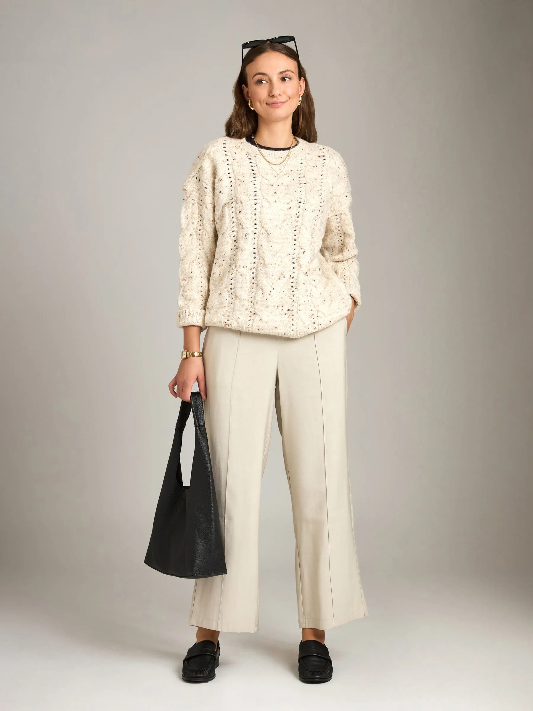 Keyla Cable Pullover sold by Plenty