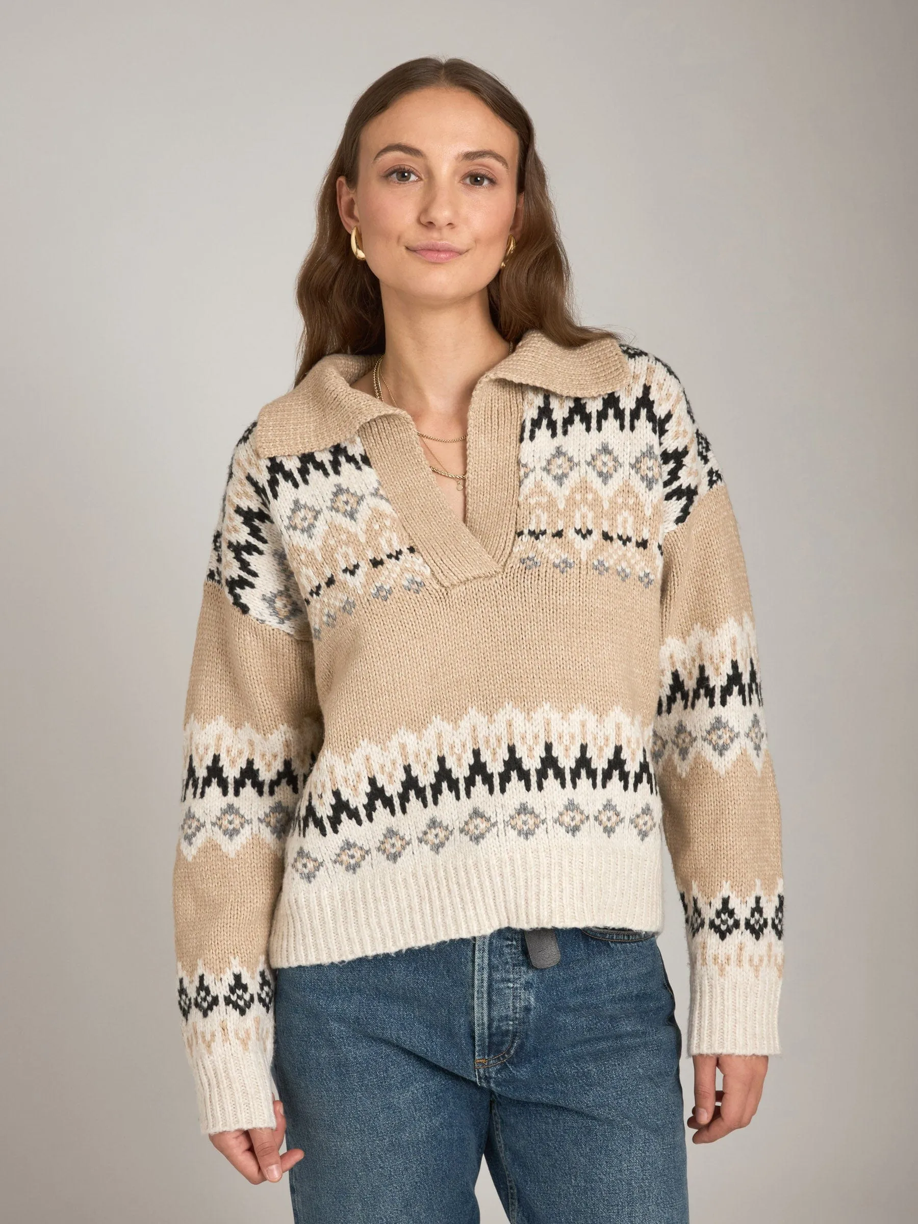 Adwoa Fairisle Polo Pullover sold by Plenty product image thumbnail 2