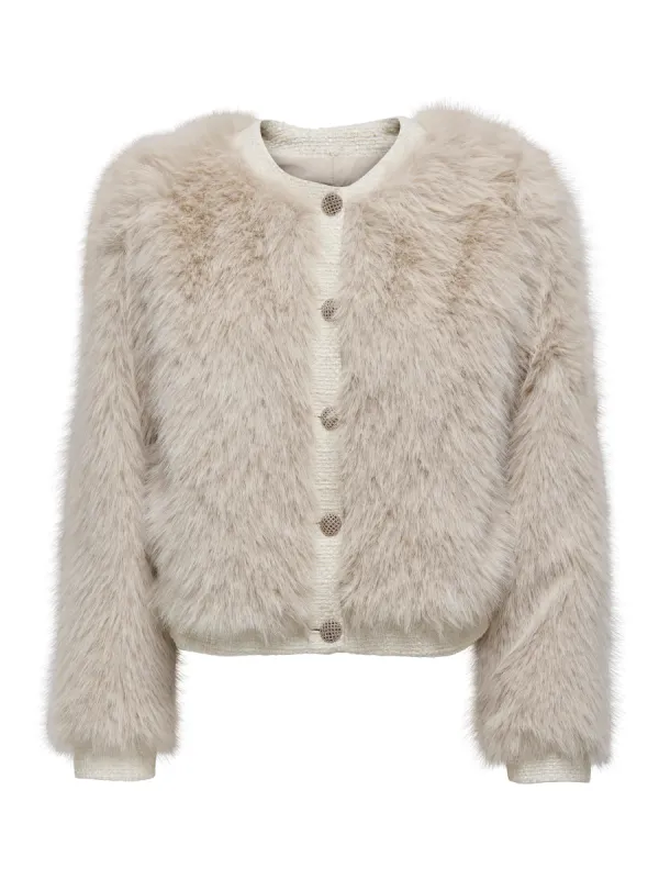 Vada Faux Fur Jacket sold by Plenty