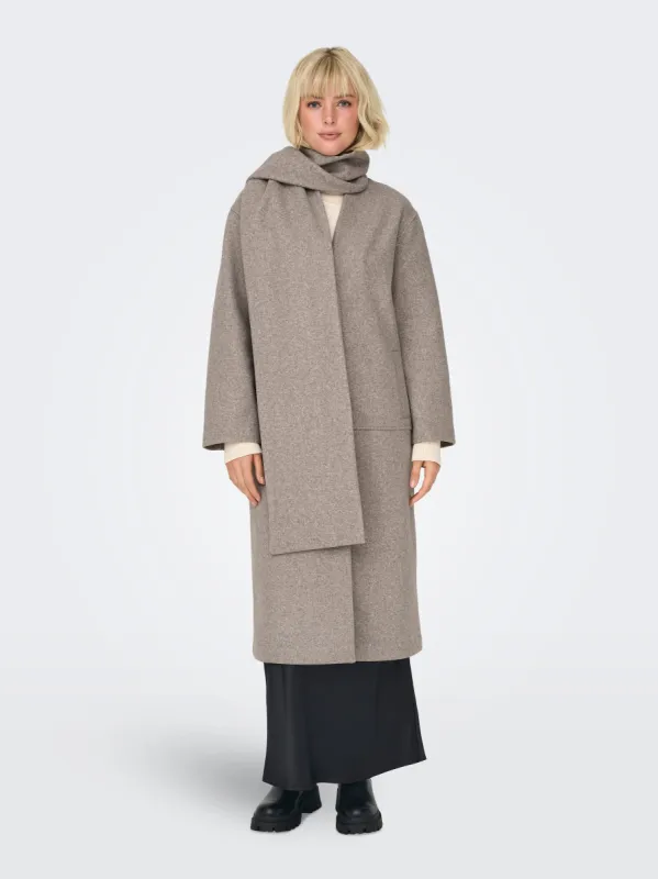 Elba Scarf Coat sold by Plenty
