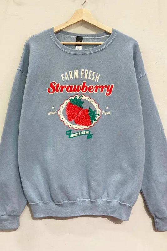 Farm Fresh Strawberry Sweatshirt sold by Plenty
