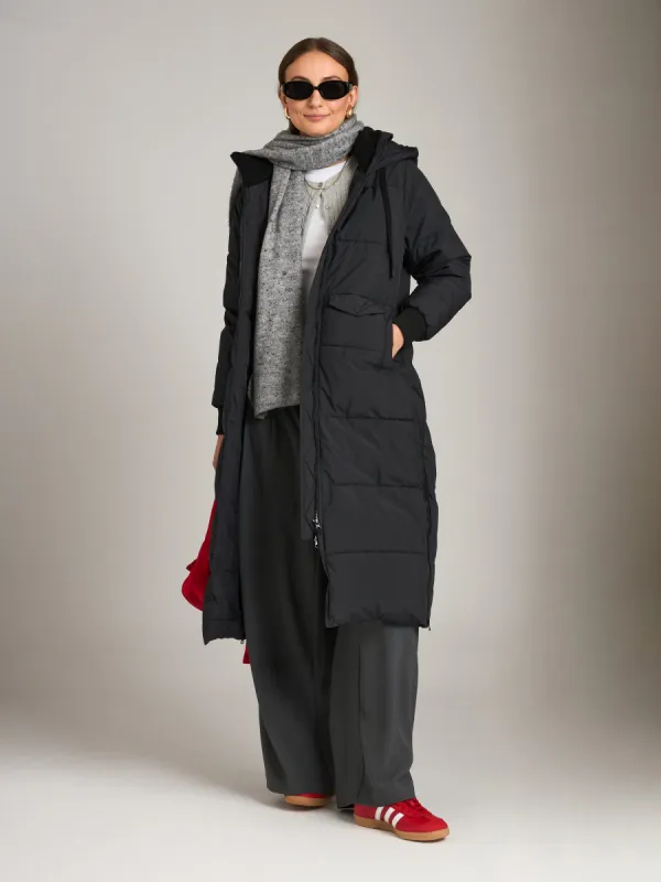 Matte Power Puffer Simone Long Jacket sold by Plenty